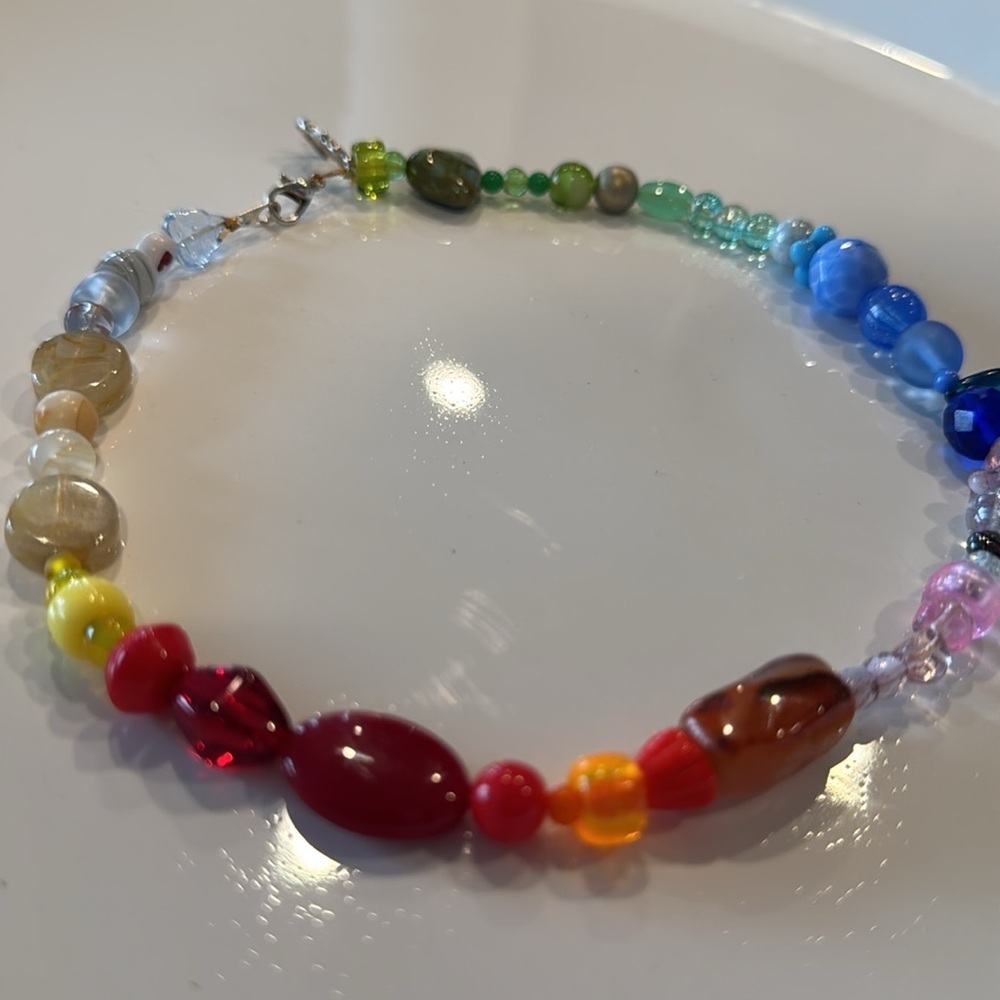 Handmade rainbow necklace
Mahako’s mermaids